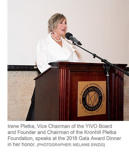 Irene Pletka, YIVO Honoree